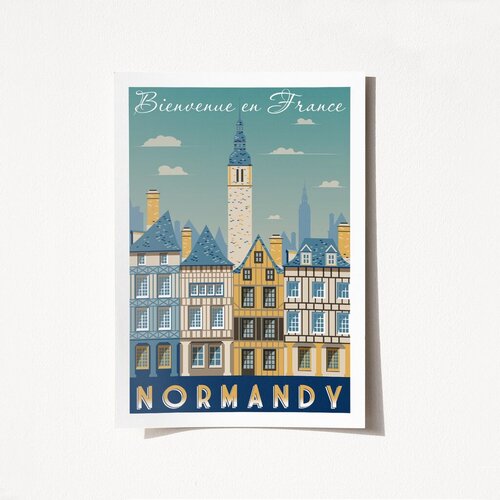 Wallity poster Normandija-1958, 29,7x42 cm Cijene