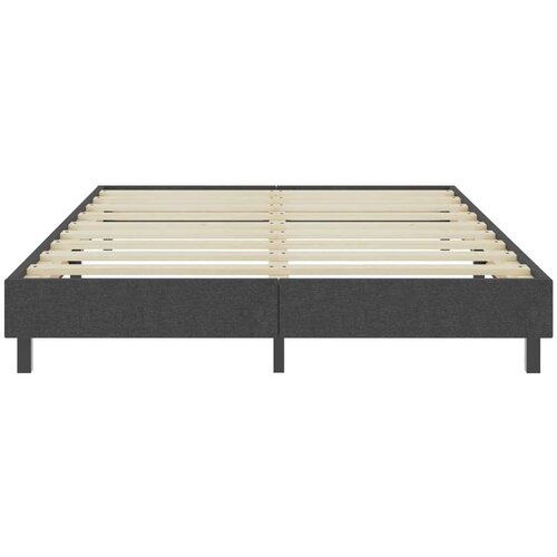 VidaXL Box spring okvir za krevet od tkanine sivi 140 x 200 cm Slike