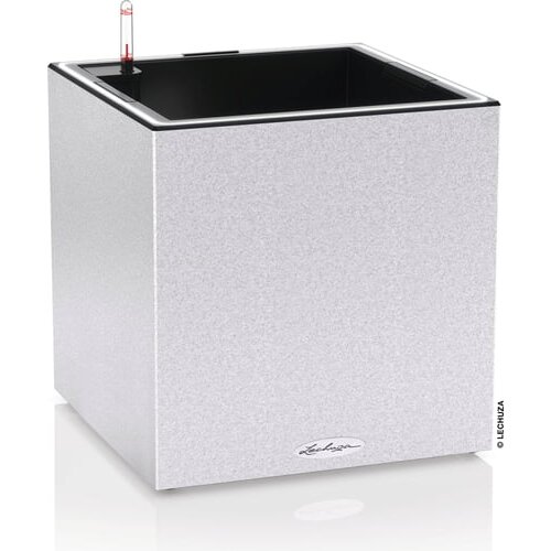 LECHUZA Cvetlični lonec CANTO Stone 40 LED low - bel kvarc Slike