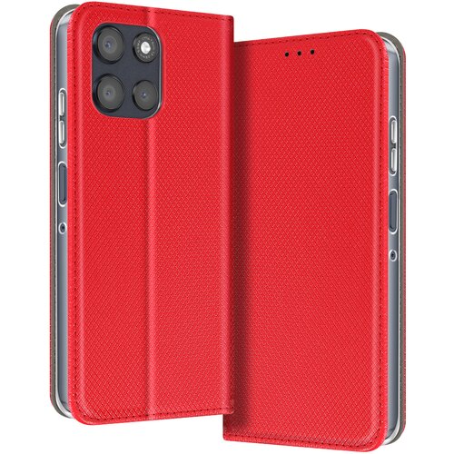 AVIZAR Etui za Motorola Moto G56, Teksturiran, Progast, z Držalom za Kartice in Funkcijo Stojala, Rdeča, (5000208716) Cene