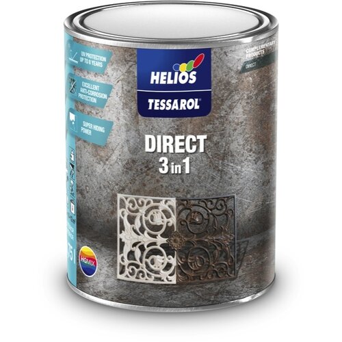 Helios Tessarol BARVA ZA KOVINO Direct 3 v 1 0,75l, RAL 6005 Slike