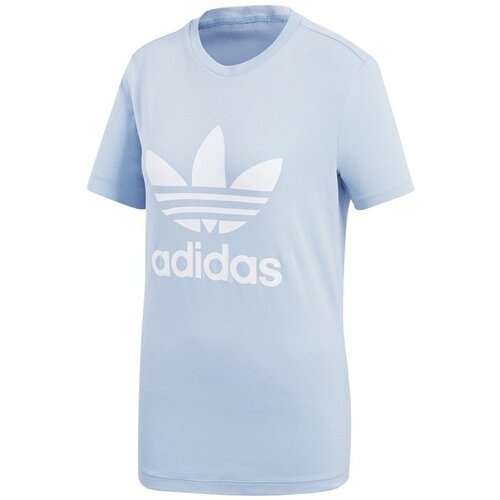 Adidas Majice s kratkimi rokavi Trefoil Modra Slike