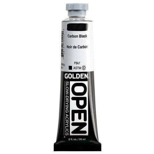  GOLDEN OPEN akrilna boja koja se sporo su&amp;scaron;i 59 ml | 7040 Carbon Black Slike