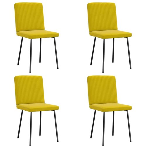  Blagovaonske stolice 4 kom žute baršunaste Cijene
