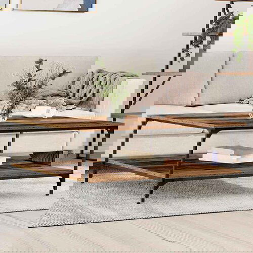 VidaXL Klubska miza Star les 100 x 100 x 40 cm Konstruiran les Slike