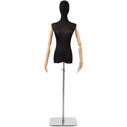  Podesivi maneken 165-213 cm s postoljem Žena PP Crna Cene