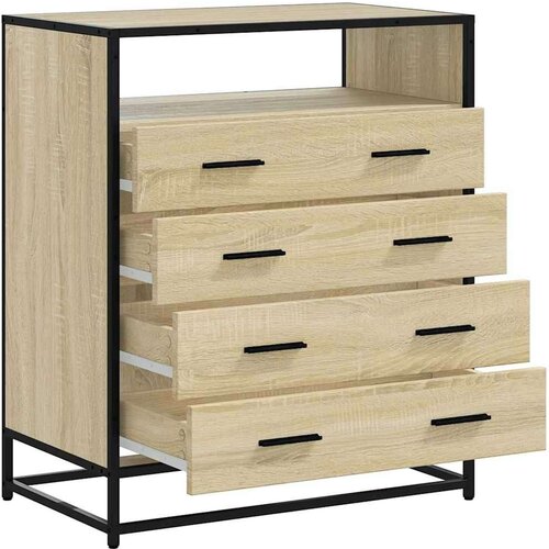 VidaXL Ormar s ladicama sonoma hrast 70x41x83,5 cm izrađeno drvo Slike