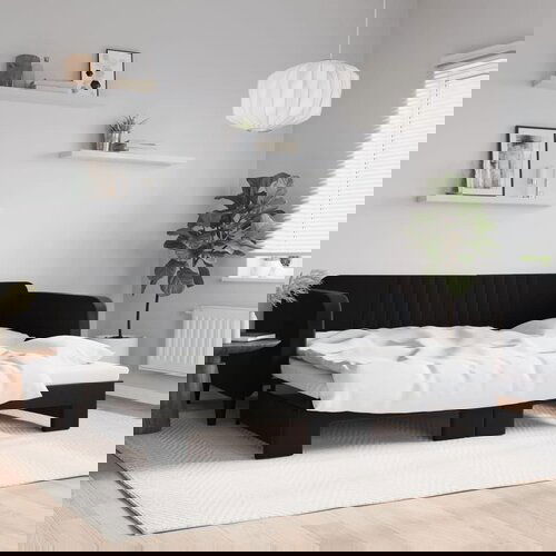  The Living Store Izvlečna dnevna postelja črna 100x200 cm žamet - Izvlečna Dnevna Postelja, (21440067) Slike