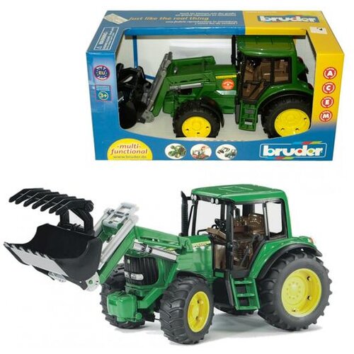 Bruder Traktor John Deere z nakladalko Cene
