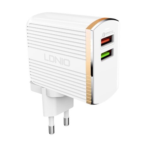 Ldnio Komplet adapter A2502Q 220v 2x USB 1x QC 3.0 1x 2,4A + micro kabel Cene