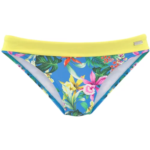 VENICE BEACH Bikini hlačke modra / rumena / zelena / rdeča