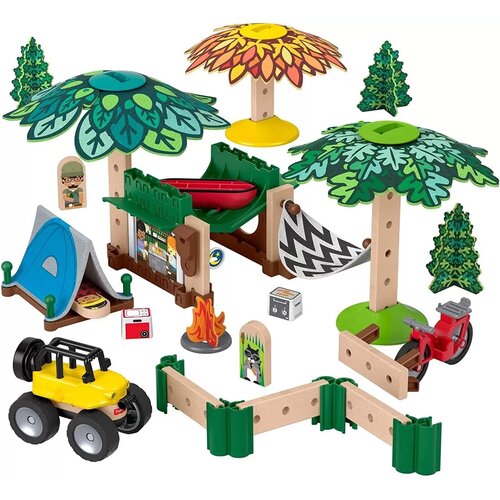  Fisher-Price Gradbeni set - Wonder Makers Soft Slumber Campground, 60 kosov Cene