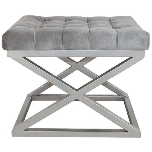 Atelier Del Sofa Capraz - Silver, Grey SilverGrey Pouffe Cijene