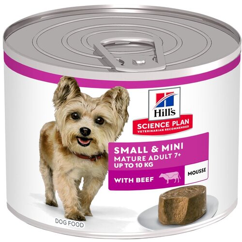 Hill’s Science Plan Mature Small & Mini Mousse - govedina (24 x 200 g) Cene