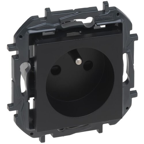 Legrand Zidna utičnica bez okvira 250V/16A NILOE STEP crna Slike