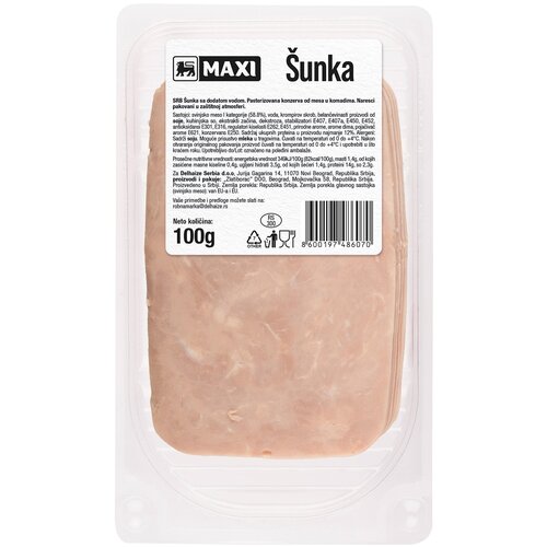 Maxi Premium sunka u foliji slajs 100g Cene