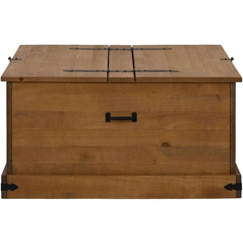 VidaXL skrinja za shranjevanje halden 91x91x47 cm masivni les, bor Slike