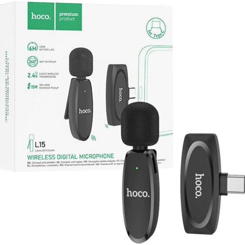 hoco. Bežični mikrofon sa USB type C konetktorom – L15 Crystal Lavalier Cijene
