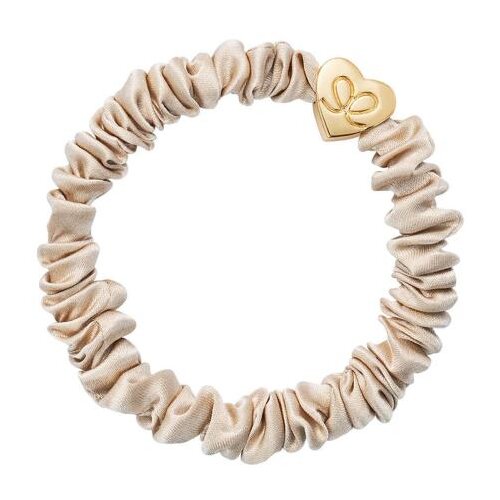 By Eloise London Skinny Silk Scrunchie Gold Heart narukvica / gumica za kosu Cijene