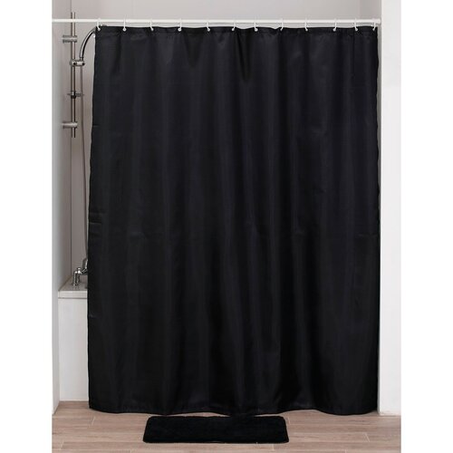 Tendance zavesa za kadu Dijamant 180x200 cm poliester crna 1211103 Cene