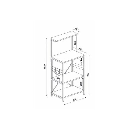 Hanah home Mb1-998-4060S white kitchen cabinet Cene