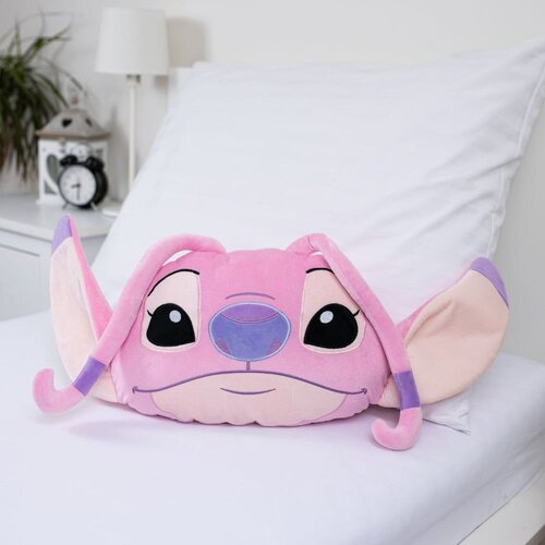 Jerry Fabrics Dječji jastuk od flisa 41x32 cm Lilo and Stitch &amp;quot;Angel Pink&amp;quot; &amp;ndash; Slike