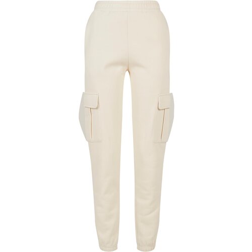 UC Ladies Women&amp;#039;s Cargo Sweat High-Waisted Trousers whitesand Slike