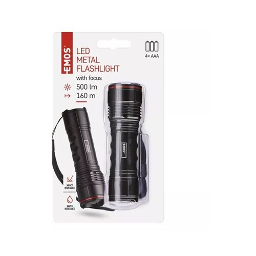 Emos ročna LED svetilka 500 lm, 4x AAA P3115 Slike