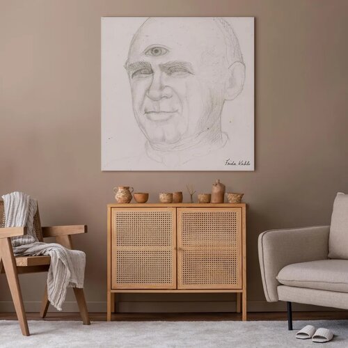  Slika - Frida Kahlo &amp;ndash; Portrait of Nacho Aguirre 40x40 Premium Print Slike