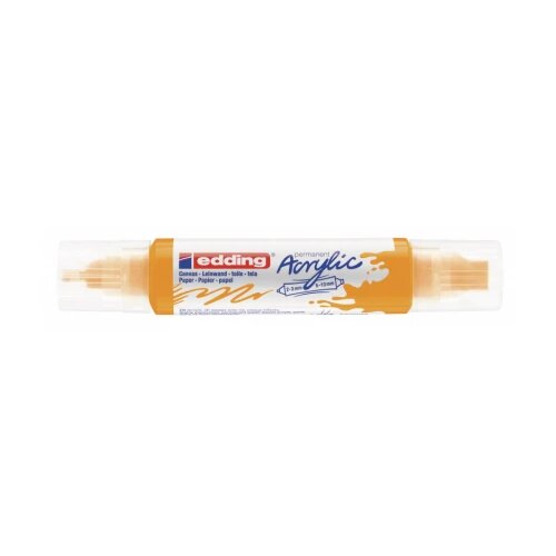  Akrilni marker E-5400 double-liner sa dva vrha Edding jarko žuta Slike