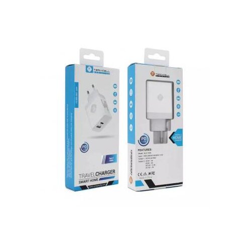 Teracell kućni punjač Evolution sa micro USB kablom TC-04 USB+PD 2.4A beli Slike