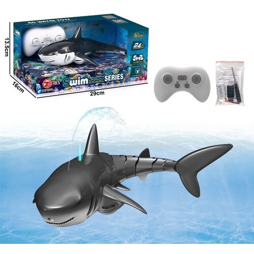  RC morski pes na daljinsko vodenje SHARKOR, 360&deg; obrati, vodoodporen IP44, LED luči in pr&scaron;enje vode | SHARKOR, (5000301994) Cene