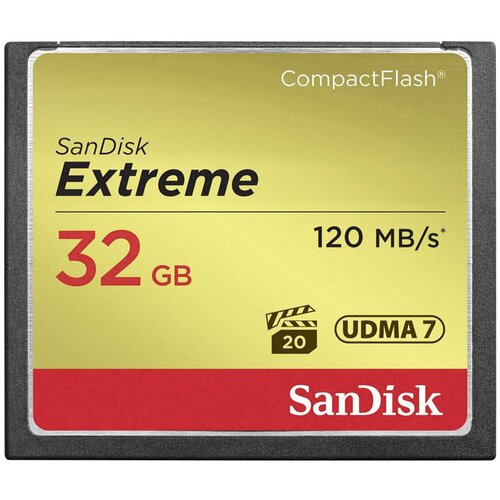 Sandisk 32GB Extreme CompactFlash card UDMA 7 VPG-20 memory card Cene