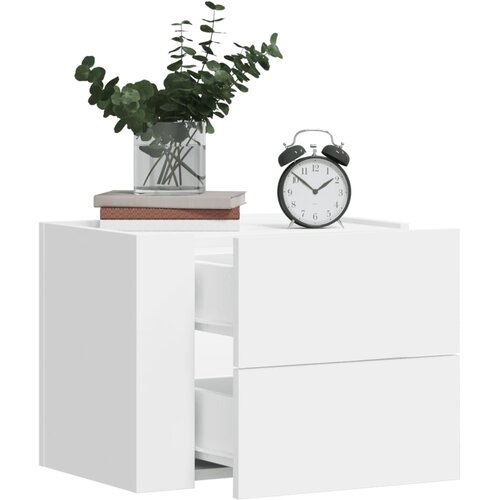 vidaXL Zidni noćni ormarići 2 kom bijeli 45 x 30 x 35 cm Cijene