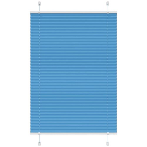 vidaXL Plisirana zavjesa Plava 100x100 cm Širina tkanine 99 4 cm Poliester - Plava 100 x 100 cm Cene