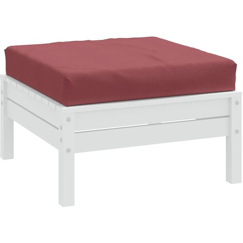 The Living Store Blazina za palete melanž vinsko rdeča 60x60x10 cm blago - Blazina Za Palete, (21428352) Slike