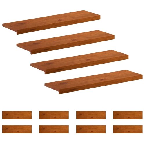  Stepenica 12 kom. 90 x 25 x 2 cm Smeđa Čvrsto Hrastovo Drvo - Smeđa 90 x 25 x 2 cm 12 Cijene