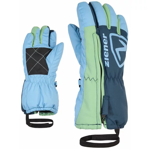 Ziener ski rokavice 5 prstov LEO MINIS glove F zelena 122
