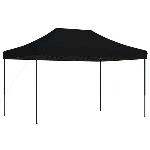 VidaXL Sklopivi prigodni &amp;scaron;ator za zabave crni 440x292x315 cm Slike
