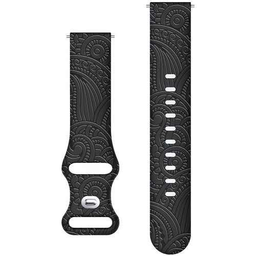 Carven Pattern silikonska narukvica za sat 20mm - Black Cijene