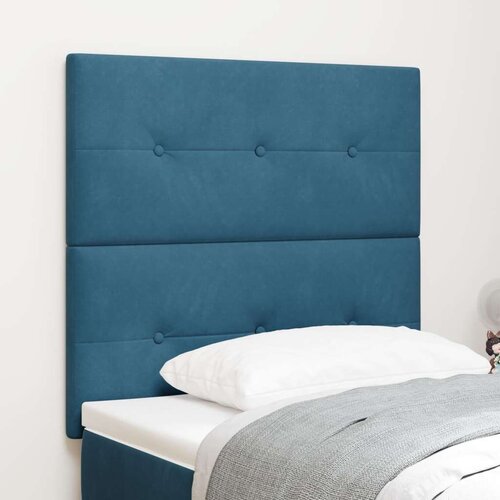  Tapecirano vzglavje s gumbi Temno modra 80 cm Žamet, (22052292) Slike