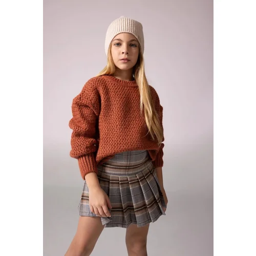 Defacto Girls' Crew Neck Sweater