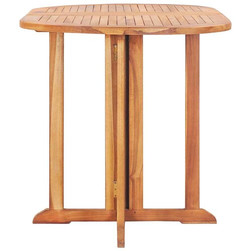  Preklopni vrtni stol 120 x 70 x 75 cm od masivne tikovine Slike