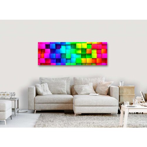  Slika - Colourful Cubes (1 Part) Narrow 120x40 Cijene