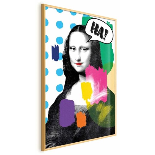  Plakat - Mona Lisa Pop-Art 21x30 Zlatni okvir Cene
