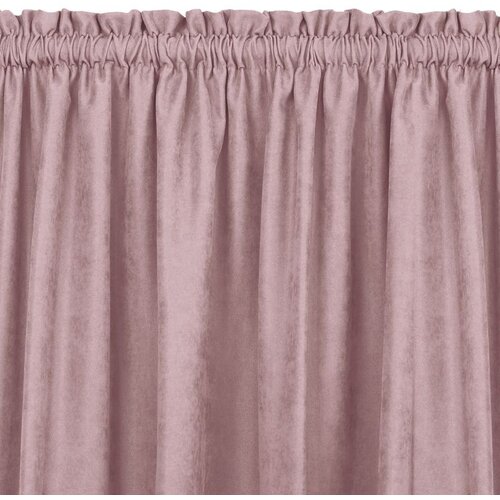  Curtain MILANA color pink style classic 5 cm pole pocket with 3 cm fringe chenille 220x225 HOMEDE Cene