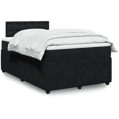  Krevet box spring s madracem crni 120 x 190 cm bar&scaron;unasti Cijene
