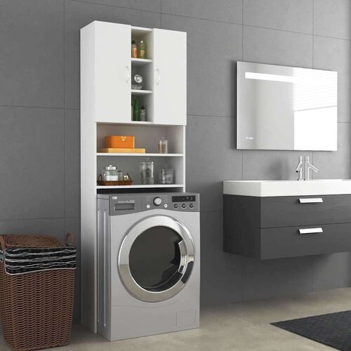 vidaXL Omara za pralni stroj bela 64x25,5x190 cm Cene