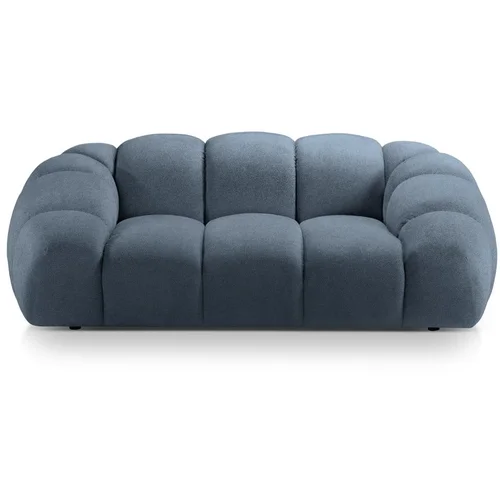 Micadoni Home Plava baršunasti sofa 214 cm Diana –