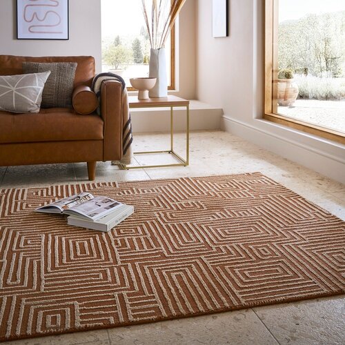 Flair Rugs Preproga v barvi terakote 160x230 cm Kylo &amp;ndash; Slike